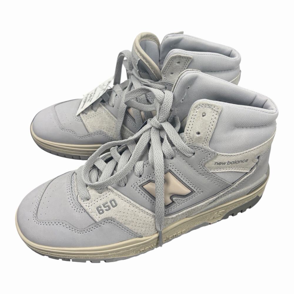 New Balance 650R BB650RGG Gray High Top Sneakers Men 6.5 Women 8 NWT Defect